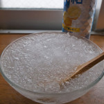 チューハイを使った大人のかき氷の作り方